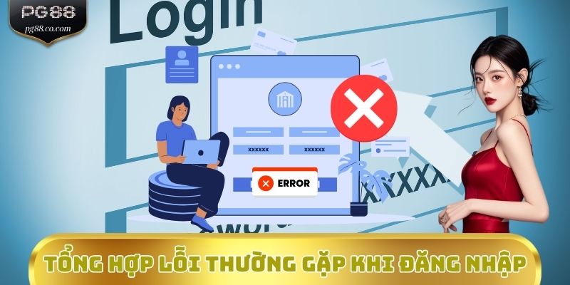 Tổng hợp các lỗi thường gặp khi đăng nhập PG88